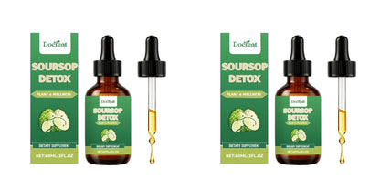 Soursop Drops 60ml–Plant Based Wellness Supplement Supports Natural Detox Immunity Digestion & Energy for Adults