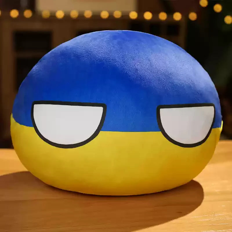Newest 10cm 68 Styles Country Ball Plush Toy Polandball Pendant Country Flag Ball Gifts for Children Kazakhstan Countryball Stuf