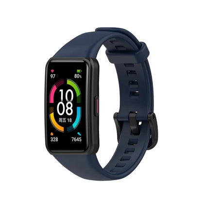 Soft Silicone Sport Strap for Huawei Band 7/6/6 pro Smart Wristband Replacement Bracelet For Huawei Honor Band 6 Belt