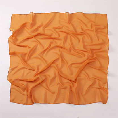 Muslim Chiffon Hijab Scarf Solid Color Square Head Wrap For Women Hijabs Scarves Jersey Hijabs Islamic Turban Headband Shawl