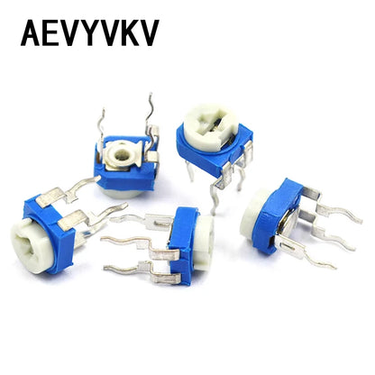 20Pcs RM065 RM-065 Series 100 200 500 1K 2K 5K 10K 20K 50K 100K 200K 500K 1M Ohm Trimpot Trimmer Potentiometer Variable Resistor