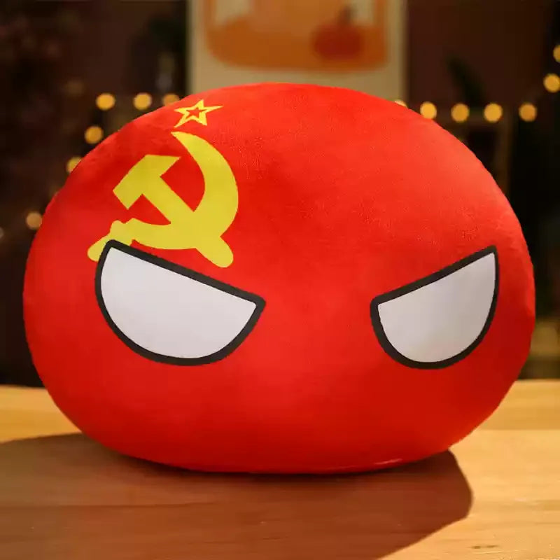 Newest 10cm 68 Styles Country Ball Plush Toy Polandball Pendant Country Flag Ball Gifts for Children Kazakhstan Countryball Stuf