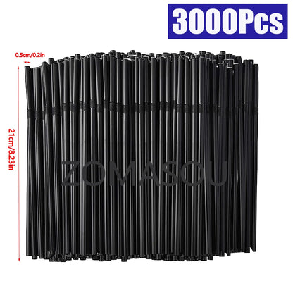 50-6000Pcs Multicolor Drinking Rietjes Straw Milk Tea Bar Party cocktail Drinking Wedding Kitchen Beverage Straws Wholesale