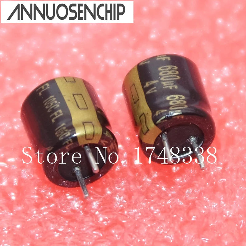 100PCS High frequency 4V 680UF 8X8mm Aluminum electrolytic 680uF 4V 8*8mm 105C capacitors