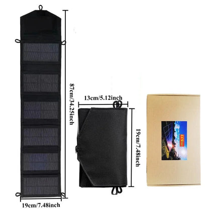 EESbao 25W-100W Energy Efficient Foldable Solar Panel 5V USB Waterproof for Outdoor Wild Adventure Power Supply