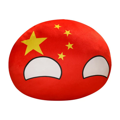 Newest 10cm 68 Styles Country Ball Plush Toy Polandball Pendant Country Flag Ball Gifts for Children Kazakhstan Countryball Stuf