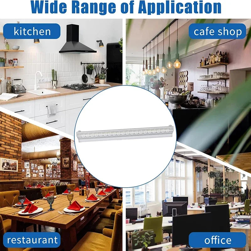 30cm-150cm Kitchen Takeaway Order Organizer Ticket Holder PVC Takeout Orders & Restaurant Tickets Rack for Office Cafes Pubs