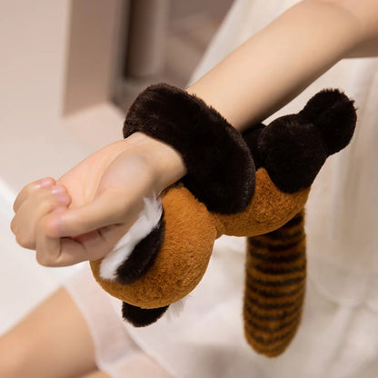 Highland Cow  Red Panda Plush Backpacks Cute Panda Plushies Kawaii Clap Ring Wristband Halloween Birthday Gifts