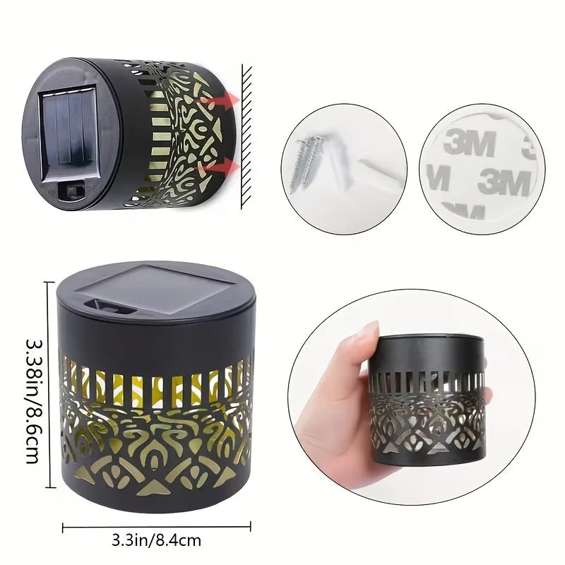 Solar Powered Sunflower Wall Light Outdoor Garden Decorative Sconce Patio Fence Pathway Landscape Night Lighting for Home