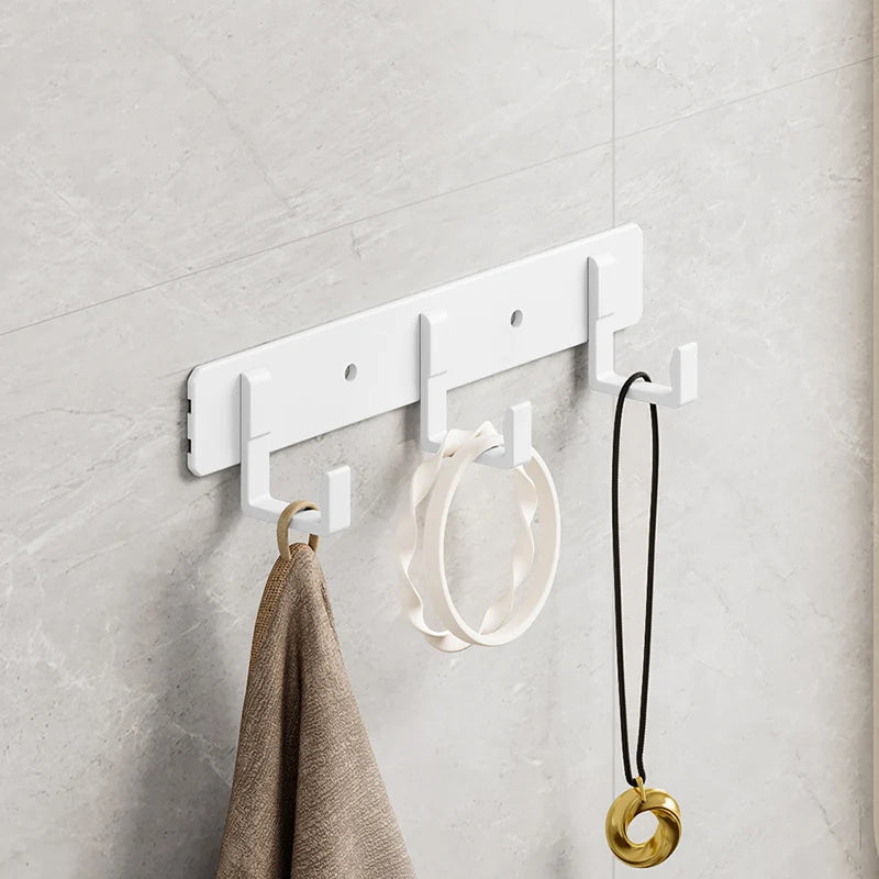Hook White Towel Hook For Bathroom Clothes Coat Hook Bedroom Robe Hook Livingroom Kitchen Accessori