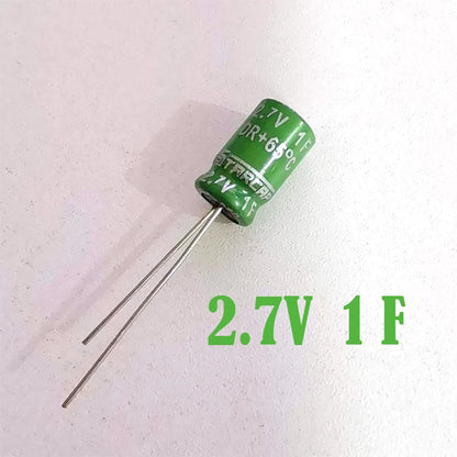 (10PCS)2.7V 1F 3F 3.3F 5F 7F Supercapacitor /Super Faraday capacitor 8x12mm 8X20MM 8X25MM 8X30MM