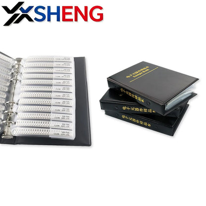 Capacitors KIT 0201 0402 0603 0805 1206 SMD Capacitor Sample Book Assortment Pack DIY
