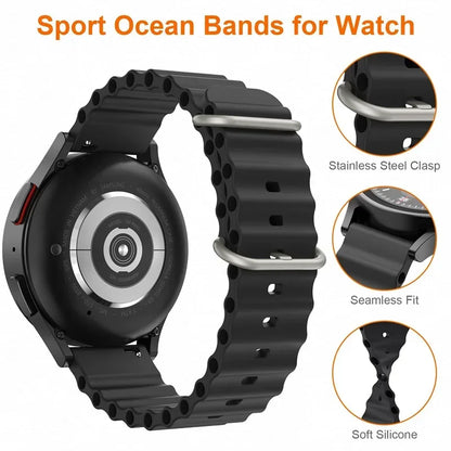 22mm For Huawei Watch GT5 46mm Strap Silicone Sport Wristband 18mm Band For Huawei Watch GT5 41mm GT4 41mm Ocean Watchband