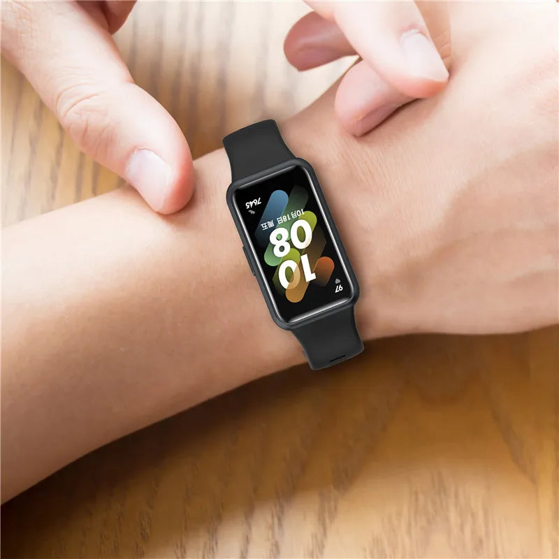 Soft Silicone Sport Strap for Huawei Band 7/6/6 pro Smart Wristband Replacement Bracelet For Huawei Honor Band 6 Belt