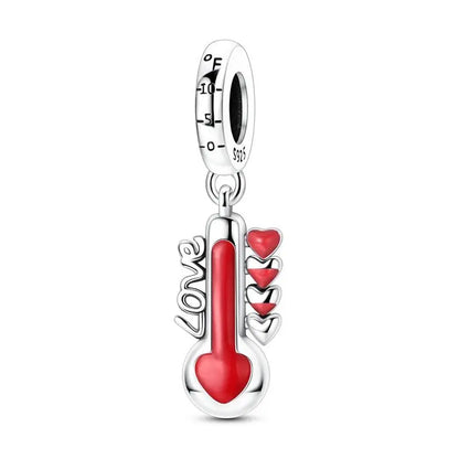 Passionate 925 Silver Dumbbell Badminton Soccer Sport Charms Beads Fit Pandach 925 Original Bracelet DIY Jewelry Graduation Gift