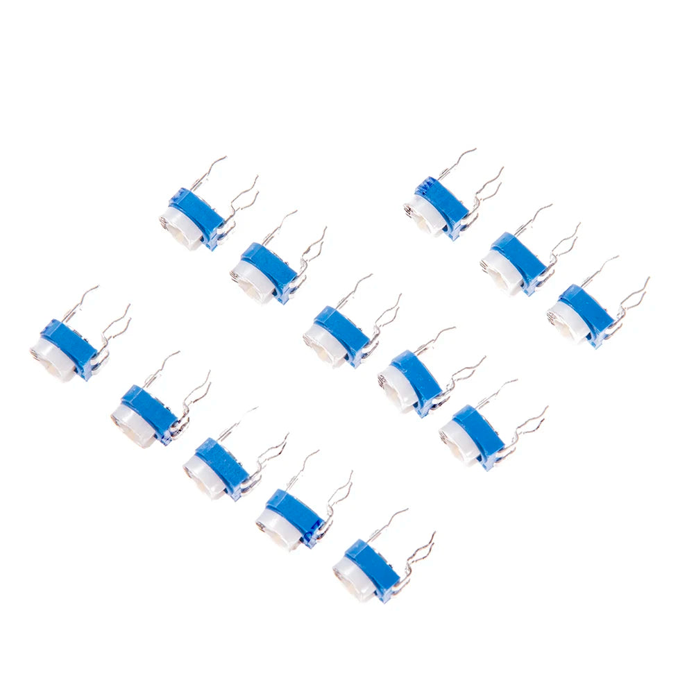 65PCS Trimmer Resistor RM063 Adjustable Resistance 100R~1M Potentiometers 1K 5K 10K 20K 50K 100K 500K 1M