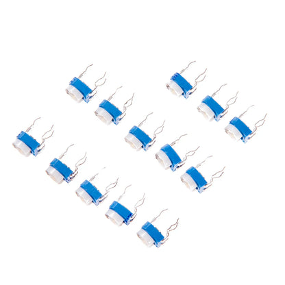 65PCS Trimmer Resistor RM063 Adjustable Resistance 100R~1M Potentiometers 1K 5K 10K 20K 50K 100K 500K 1M