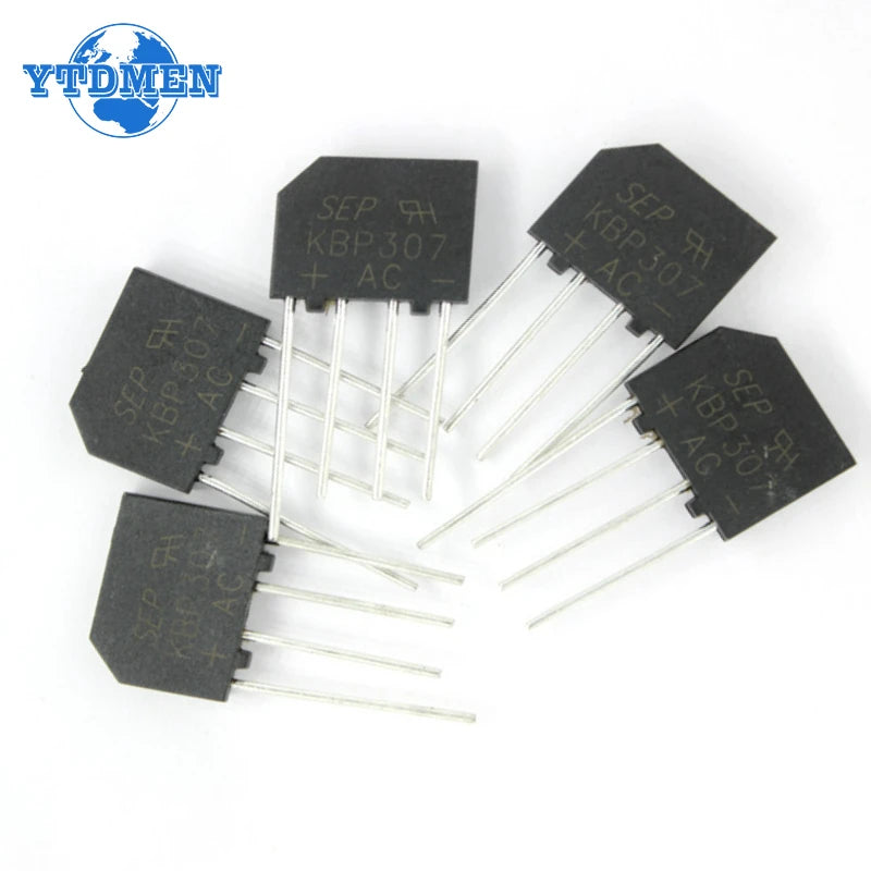 10PCS KBP307 Bridge Rectifier KBP 307 Power Diode 3A 1000V Electronica Componentes