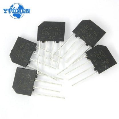 10PCS KBP307 Bridge Rectifier KBP 307 Power Diode 3A 1000V Electronica Componentes