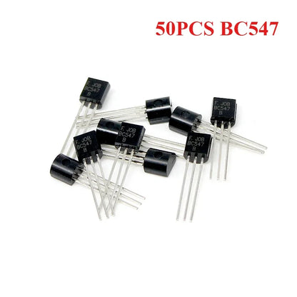 50-900PCS Transistors kit NPN PNP S8050 S8550 S9012 2N3904 2N3906 C1815 A1015 MJE13001 BC327 BC337 BC517 BC547 BC548 BC549 BC558