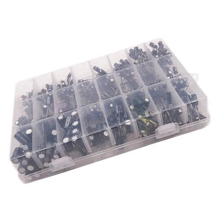 500PCS 10V 16V 25V 50V Electronic Kit 0.1uF-1000uf 24Values elektronik Electrolytic Capacitor Mixed DIP Electrolyte Capacitors