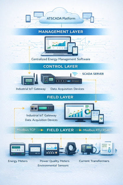 Intelligent Energy Management Software Based on ATSCADA | AT-EMS (Power Management System)