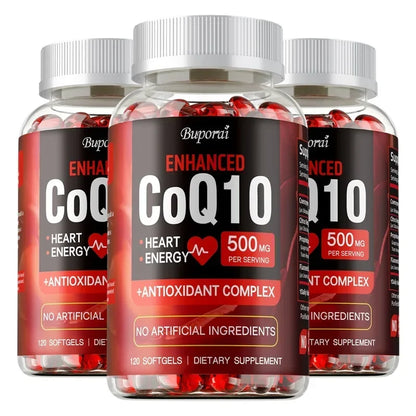 CoQ10 Supplement - Super Absorption, Antioxidant, Good for Heart Health and Energy Production, Coenzyme Q10 Vitamin