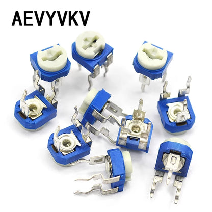 20Pcs RM065 RM-065 Series 100 200 500 1K 2K 5K 10K 20K 50K 100K 200K 500K 1M Ohm Trimpot Trimmer Potentiometer Variable Resistor