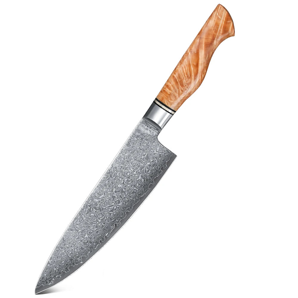 1/5PCS Knife Sets 67 Layer Damascus Super Steel Bread Paring utility Chef Santoku Cake Cook Super Sharp Kitchen Knife