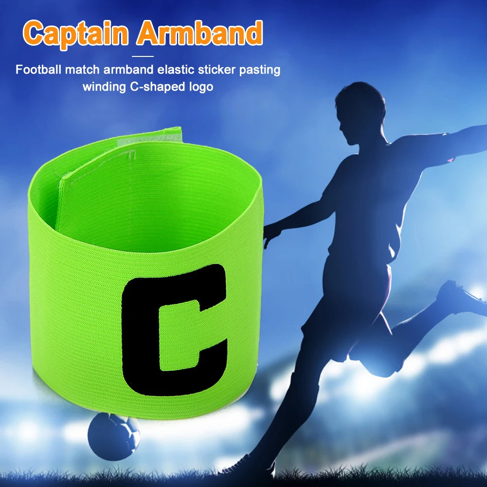 10PCS Football Captain Armband Soccer Arm Band Leader Competition Gift Soccer Captain Armband Football Training Accessories