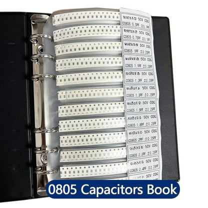 Capacitors Kit SMD Capacitor Sample Book 0201 0402 0603 0805 1206 Assortment Pack 51/80/90/92values DIY 25 50 pcs
