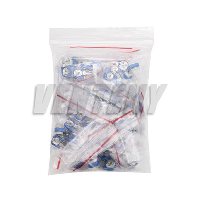 65PCS Trimmer Potentiometers 1K 5K 10K 20K 50K 100K 500K 1M Potentiometer RM063 Adjustable Resistance 100R~1M Variable Resistors