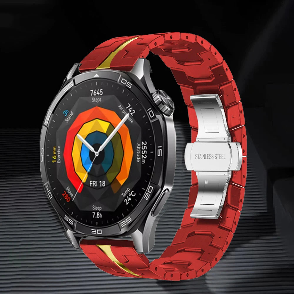 20mm 22mm Metal Strap For Huawei Watch GT5 46mm Business Bracelet Watchband For Huawei Watch GT3 46mm GT2e GT 46mm Wristband