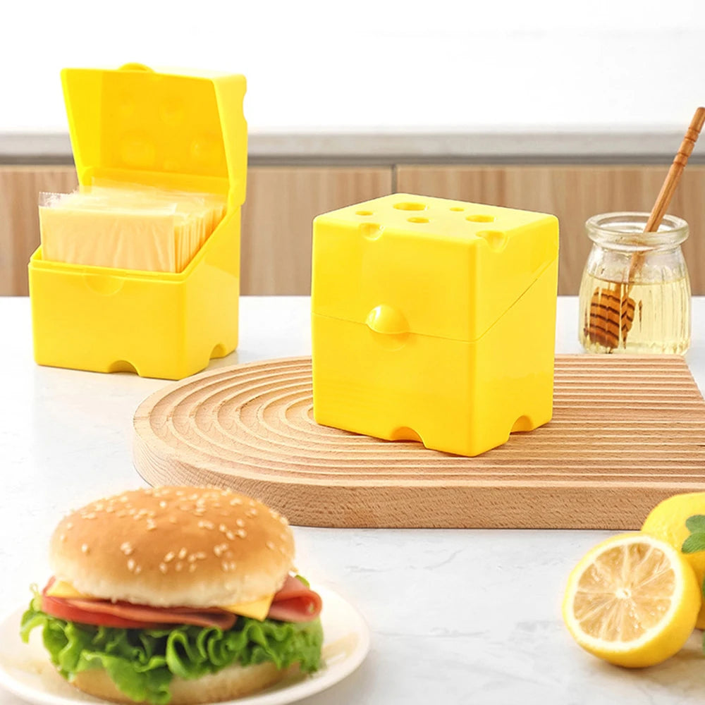 Clamshell Cheese Box, Household Kitchen Crisper, Butter, Cheese, Cheese Packaging Storage Box, Refrigerator Food Crisper Box