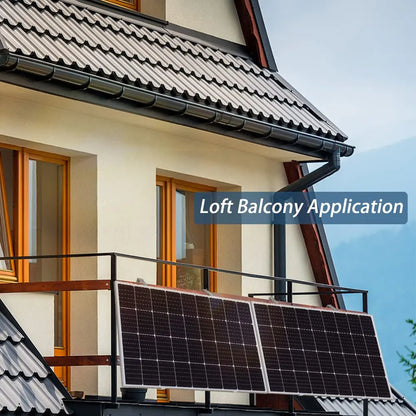 Balcony Solar Panel System 900W 600W 300W -Solar Panels Grid-connected photovoltaics System rigid plug and play home system 220v photovoltaic panel micro inverter for home balcony power EU socket