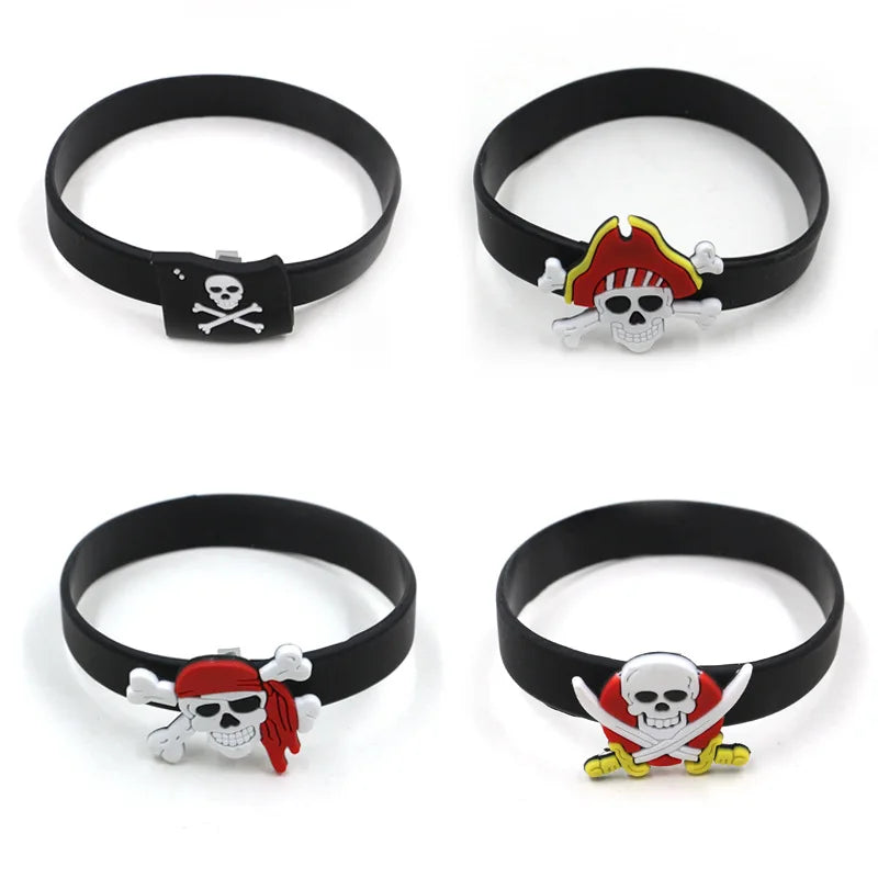 Pirate Party Supplies Favors Pirate Bracelets Rings Wristband Pirate Theme Birthday Party Favors Decorations Gift Filler Bag