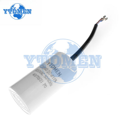 CBB60 Capacitor 450V AC Motor Run Capacitors 4UF 6UF 8UF 10UF 12UF 18UF 20UF 30UF 40UF 50UF 60UF for Washing Machine, Water Pump