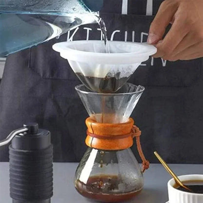 100/200/400 Mesh Washable Nylon Ultra Fine Filter Mesh Strainer Spoon Sieve Soy Milk Juice Coffee Tea Filter Kitchen Colander