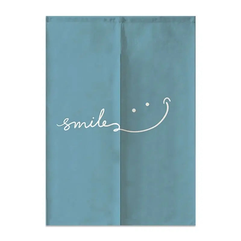 Nordic Creative Happy Face Door Curtain Home Decorations Hanging Curtains Kitchen Bathroom Partition Curtain Japanese Noren