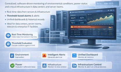 Professional Infrastructure Protection Real-Time Environmental Monitoring |  Data Center Monitoring Software – OEM Available