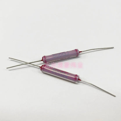 1Pcs RI40 high-voltage glass glazed resistor3W 50G 100G 200G 500G 1T 10T5% 5.3*28 non-inductive high-frequency Dahongpao ceramic