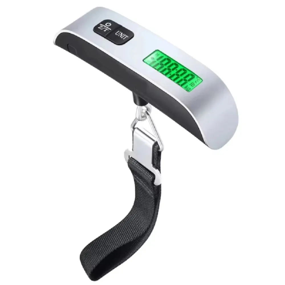 Digital Luggage Scale Electronic Portable Scale 110lb/50kg LCD Display Travel Suitcase Hanging Scales Balance Weighing Scale