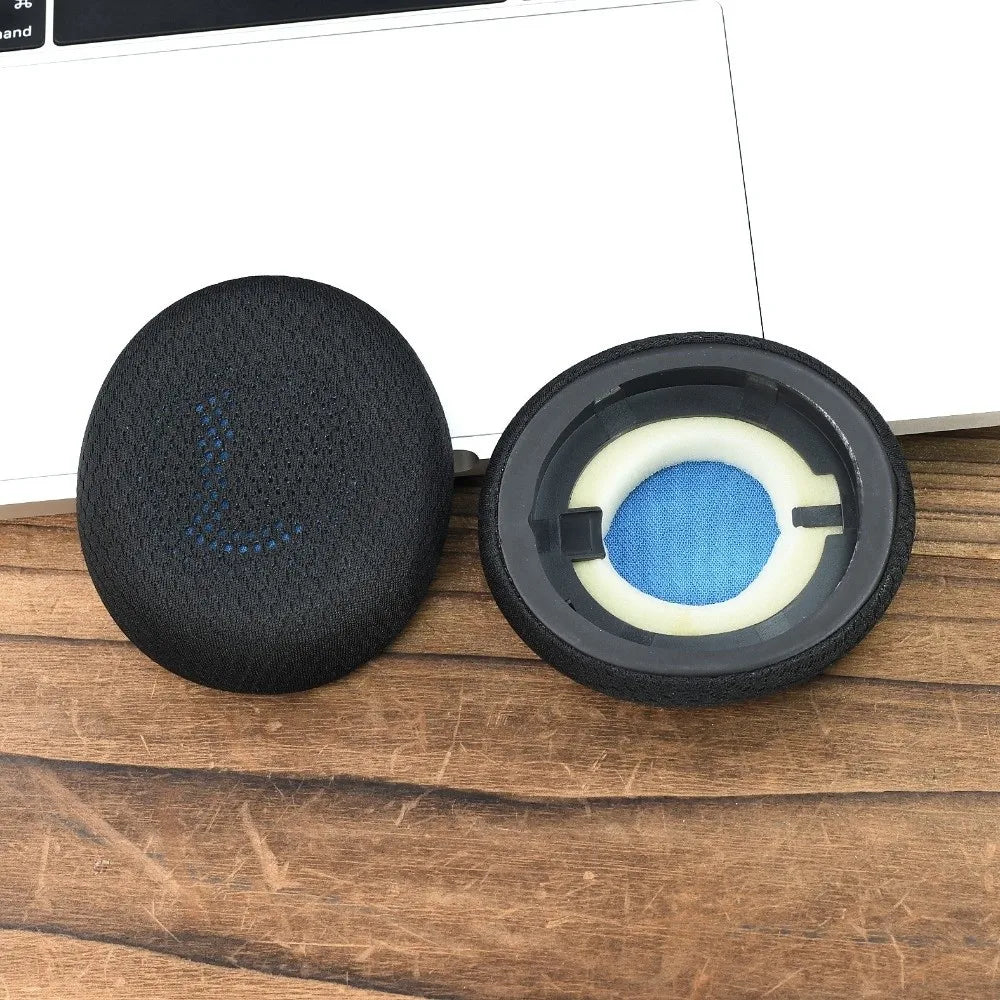 1 pair Replacement Headphone Ear Pads Football Mesh Sponge Foam Headset Earmuff for Jabra Elite 45h Evolve2 65 UC