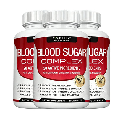 Premium Blood Sugar Complex Supplement Supports Healthy Blood Sugar Levels Already Within Normal Range 60 Blood Sugar Capsules