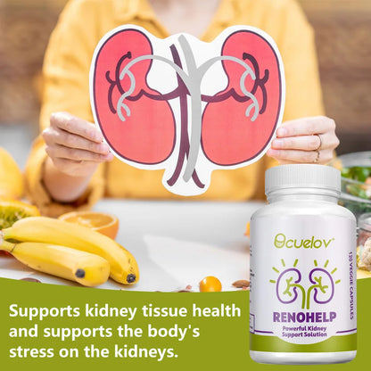 Natural Kidney Support Supplement - Supports Kidney Health and Cleanse Repairs Damage & Normal Function,120 Capsules