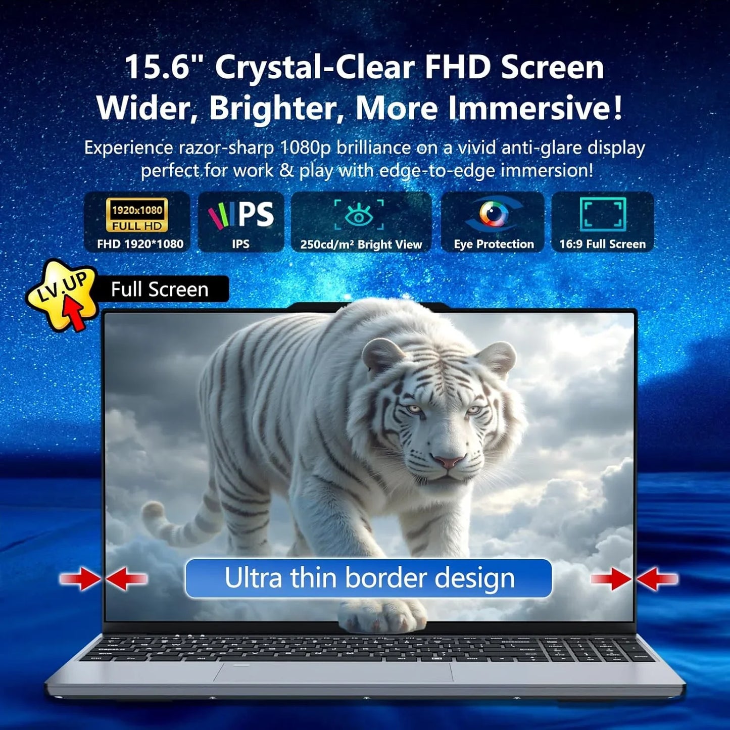 LENO 15.6" 4K Ultra Thin Laptop, Intel Core i9-9900, Windows 11, 16GB RAM 1TB SSD, Portable Business & Gaming Notebook Computer