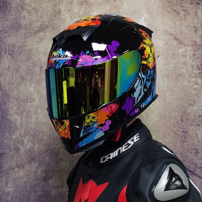 Best selling motorcycle helmet double lens built-in sun visor racing full helmet cascos DOT approved motocross helmet capacete