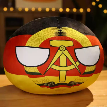 Newest 10cm 68 Styles Country Ball Plush Toy Polandball Pendant Country Flag Ball Gifts for Children Kazakhstan Countryball Stuf