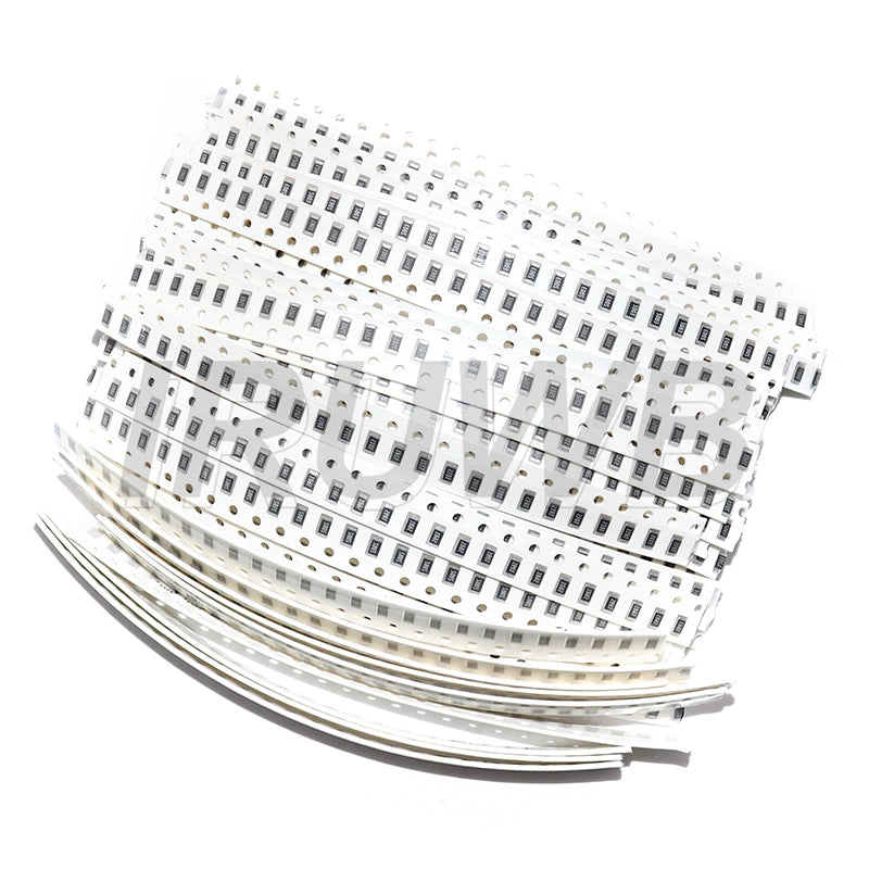 1500PCS/Set Resistors Assorted Set SMD 60 Values X 25Pcs 0R-10M Ohm 1% High Precision Film Chip Resistance Kit 0603 0805