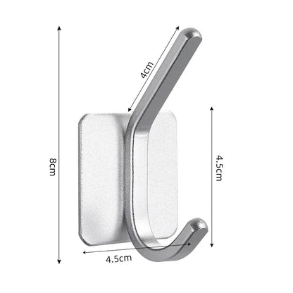 Adhesive Wall Hooks Towel Holder Door Key Cloth Coat Bathroom Robe Hanger Kitchen Hardware Rack Bag Hook Organizer For Hanging